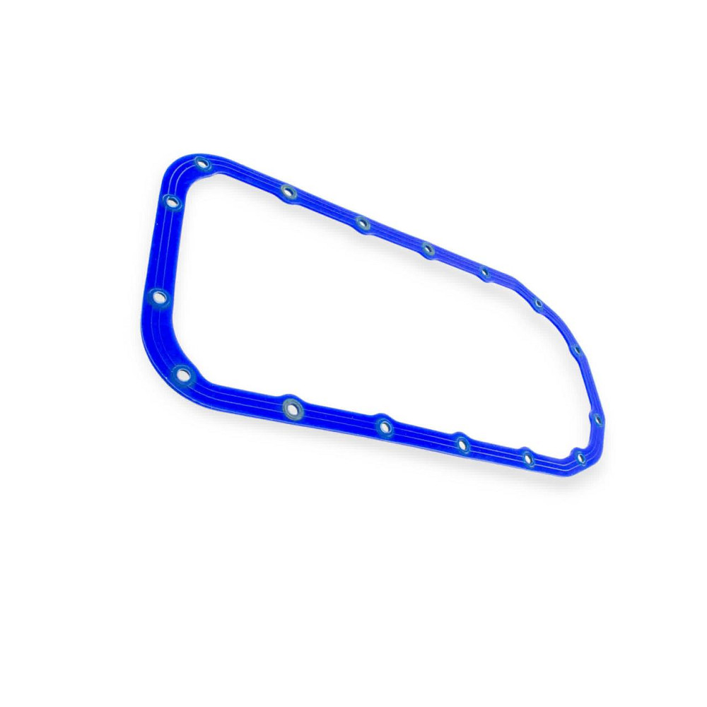 Прокладка 2108-21099, 2110-2112, 2113-2115, 1117-1119, 2170-2172, 2190-2192 (силикон) синяя с металлшайбами CS-20 поддона Мукачево - изображение 2