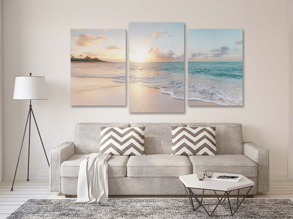 Модульная картина в гостиную / спальню  Пляж  Art-677_3 100x150 см Киев - изображение 2