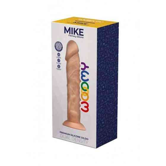 Силиконовый фаллоимитатор Wooomy Mike, термореактивный, с присоской, длина 19,7 см, диаметр 4,2 см Sex Aura Киев