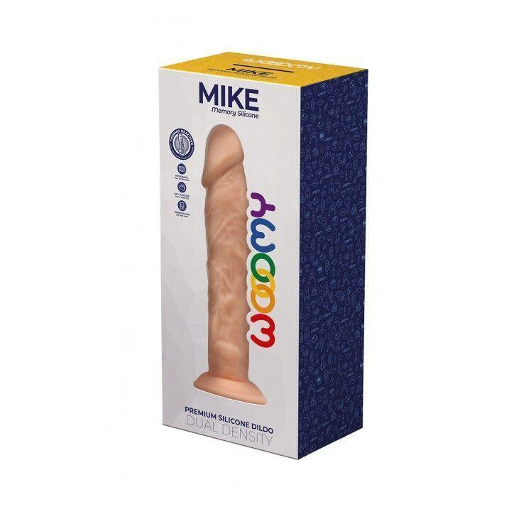 Силиконовый фаллоимитатор Wooomy Mike, термореактивный, с присоской, длина 19,7 см, диаметр 4,2 см Sex Aura Киев - изображение 3