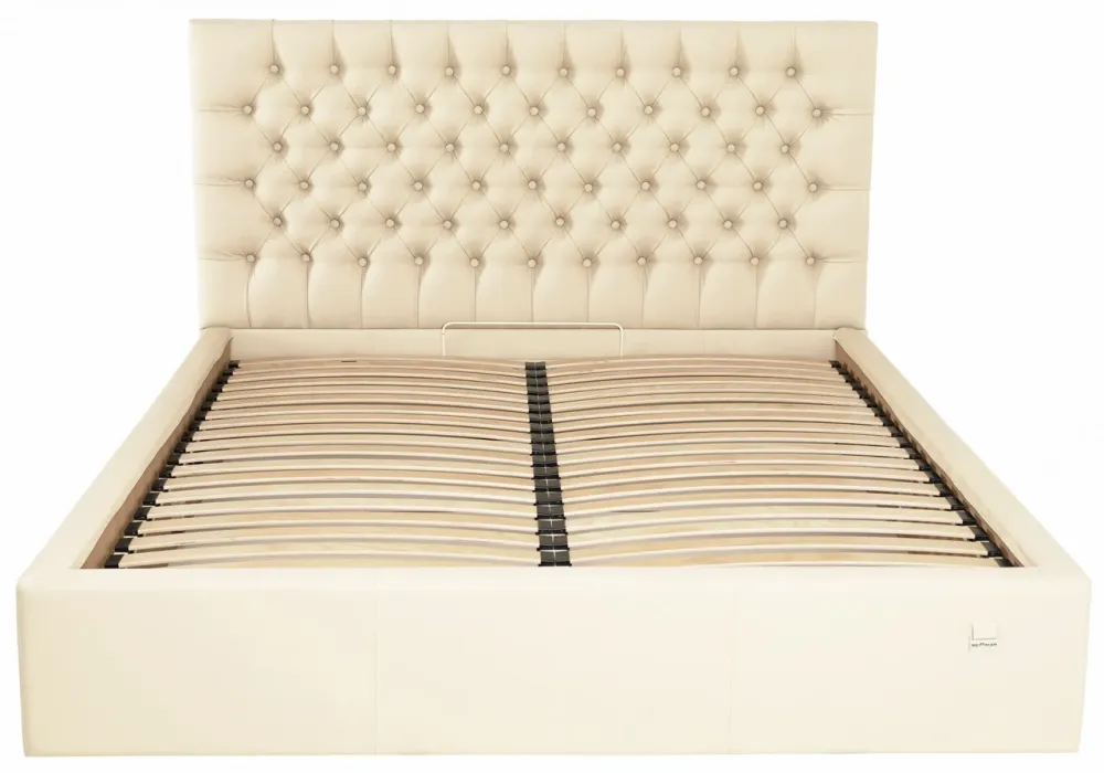 Кровать Двуспальная Cambridge Comfort 180 х 190 см Fly 2207 С подъемным механизмом и нишей для белья Бежевый Киев - изображение 3