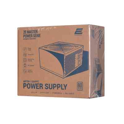 Блок питания 2E MASTER POWER (750W), >80, 80+ White, 120mm, 1xMB 24pin(20+4), 1xCPU 8pin(4+4), 3xMolex, 5xSATA, (2E-MP750-120APFC) Винница