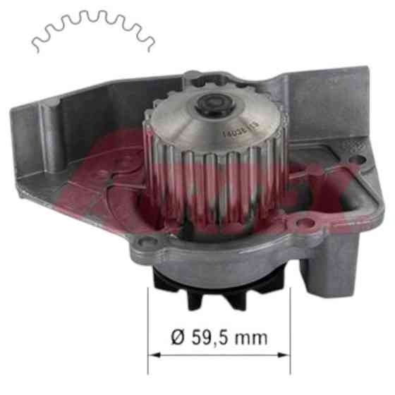 Помпа Berlingo, Peugeot Partner, Expert, 205, 306, 405, 406 1.6i, 1.8, 1.9D (87-02) Citroen Мукачево