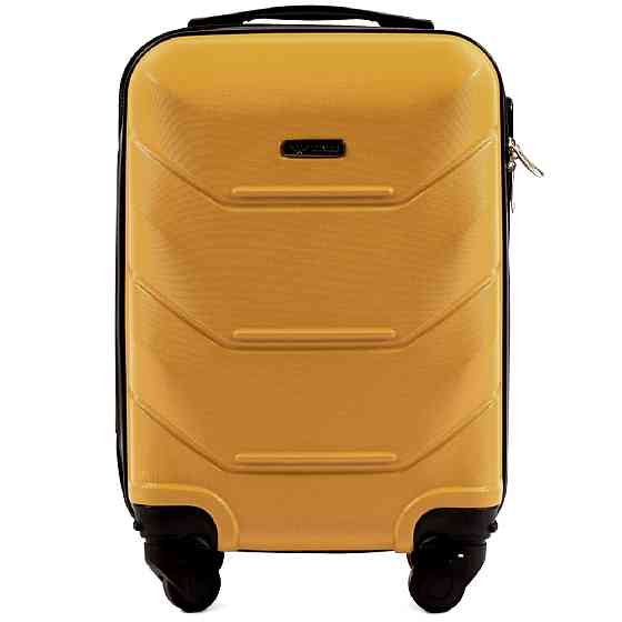 Чемодан пластиковый WINGS 147 микро 51 см золотистый Киев