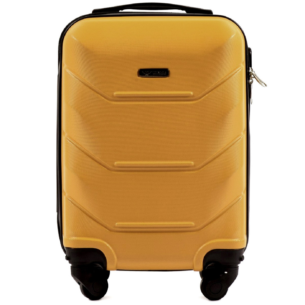 Чемодан пластиковый WINGS 147 микро 51 см золотистый Киев - изображение 2