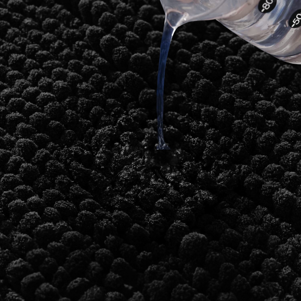 Килимок для ванної та душу килимок для ніг у ванну кімнату, мікрофібра, атиковзкий 50х80 см, "Bath" чорний Кам'янець-Подільський - фото 2