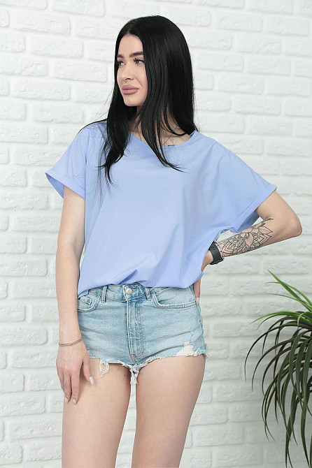 Летняя блузка футболка свободного кроя 