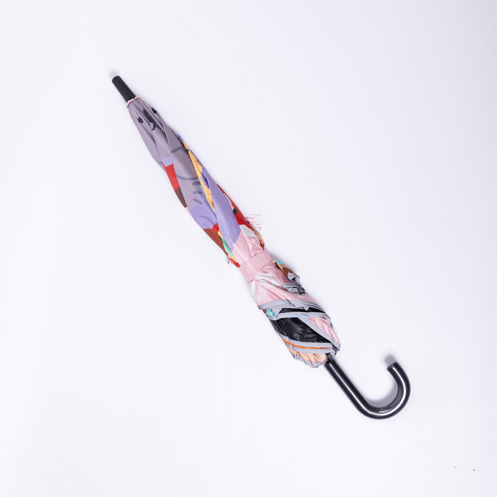 Дитячий механічний зонт з принтом, фіолетовий 90 см Київ - фото 8
