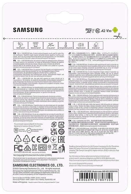 Картка пам'яті MicroSDXC 128 GB UHS-I/U3 Samsung Pro Plus R180/W130MB/s + OTG Card reader (MB-MD128SB/WW) ( 12411 ) Харків - фото 5