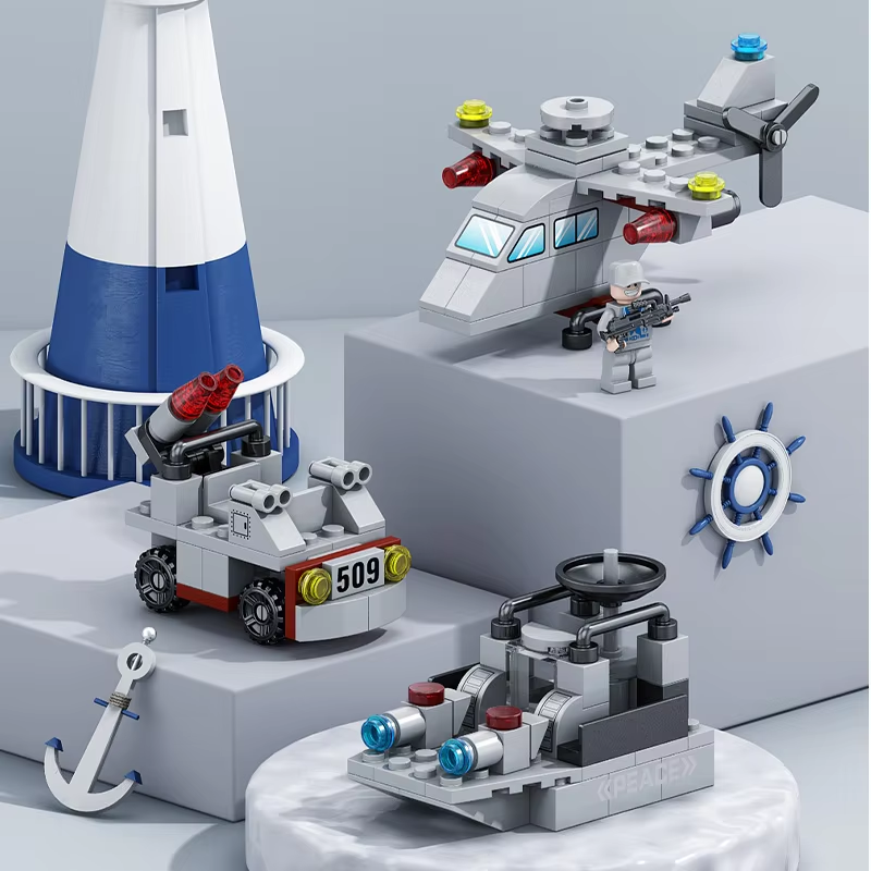 Конструктор 546 військовий корабель 8 в 1, 554 деталь, совместим с Lego Киев - изображение 6