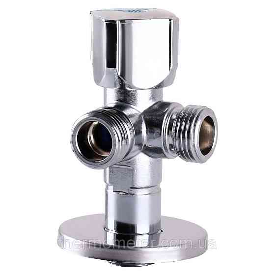 Кран шаровой угловой двойной ARCO 1/2″х 1/2″х1/2″ A80TWIN CQ4105 Киев