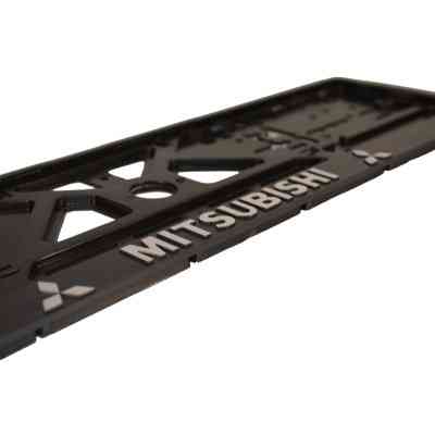 Рамка номерного знака CARLIFE пластик з об'ємними літерами Mitsubishi (2шт) (24-012) Винница