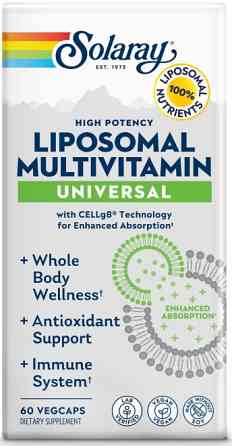 Мультивитамины липосомальные  Solaray Universal Liposomal Multivitamin 60 капс Киев