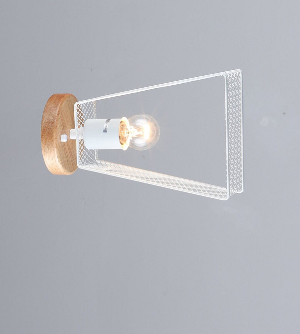 Бра VALESO B N6687/1W Білий + Дерево Коломия - фото 1