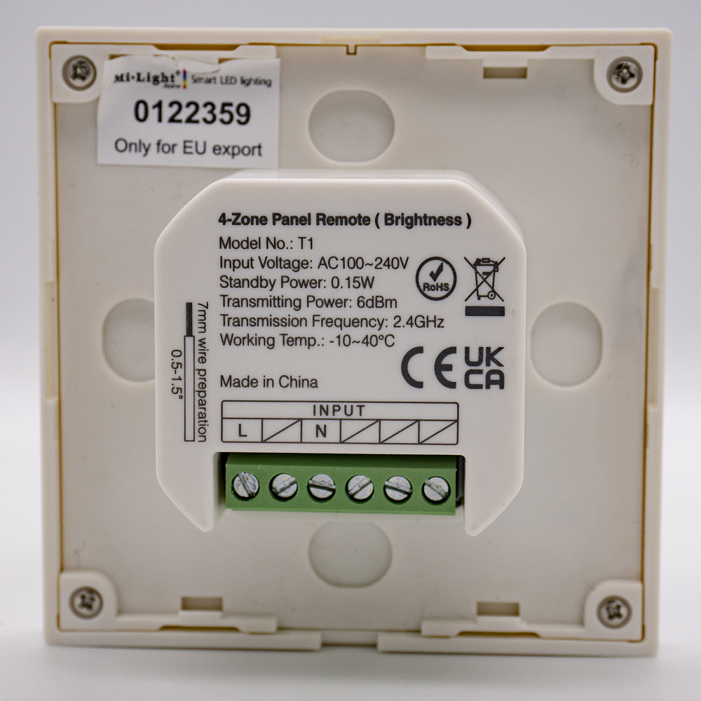 Milight Smart touch панель TL-1 (White 2,4 GHz) Коломия - фото 6