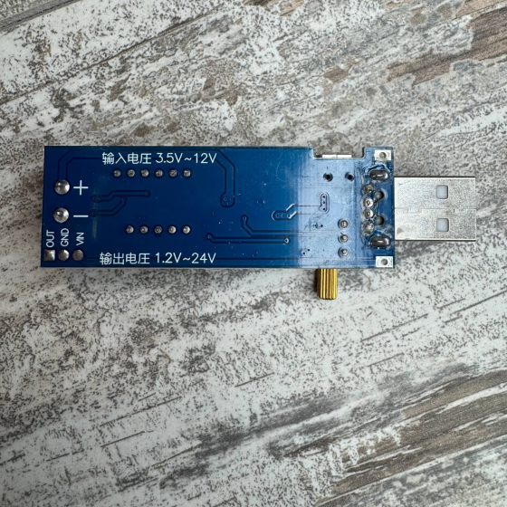 Универсальный DC-DC преобразователь напряжения 3-12В на 1-24В с USB и встроенным вольтметром Киев