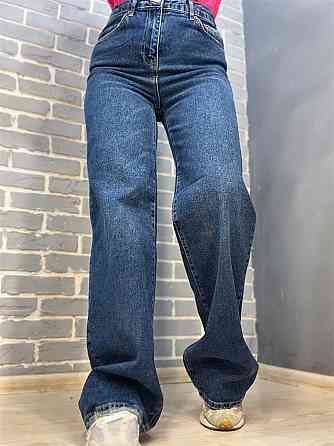 Джинси жіночі Twin 1342 straight fit jeans палаццо рівні від стегна стрейчеві, синій, 34, 34, 71 см, Одеса