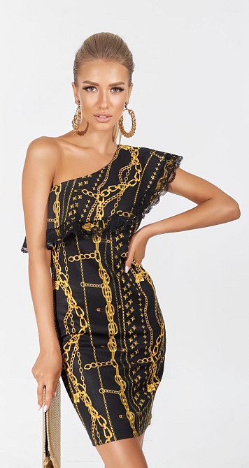 Облегающее черное платье (44) Киев - изображение 1