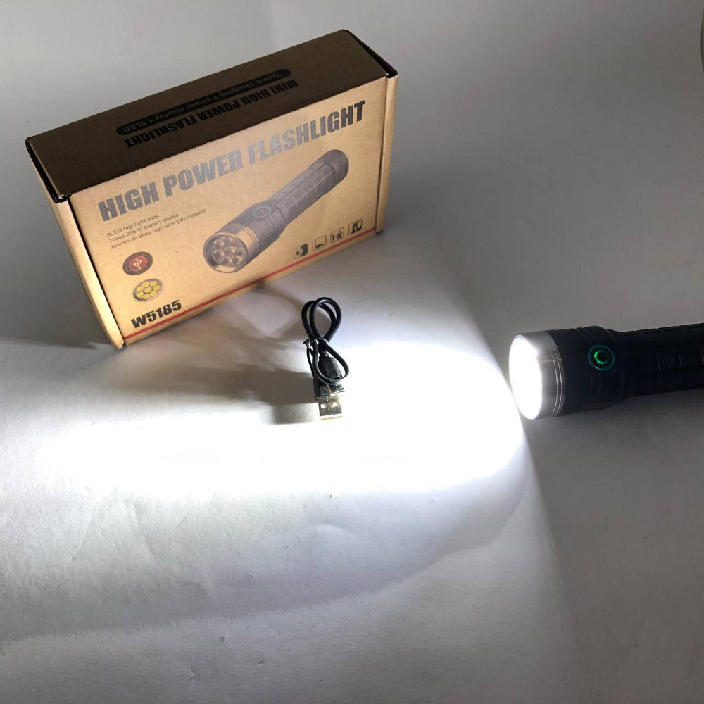 Карманный мини фонарь PLD W5185-8XHP360, Фонарь противоударный водонепроницаемый водозащищенный YQ-13 Львов - изображение 2