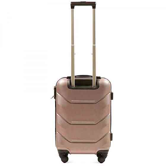 Чемодан пластиковый WINGS 147 микро 51 см золотисто-розовый Киев
