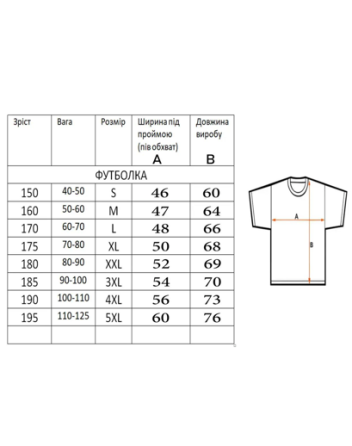 Футболка вишиванка синього кольору 4XL Київ