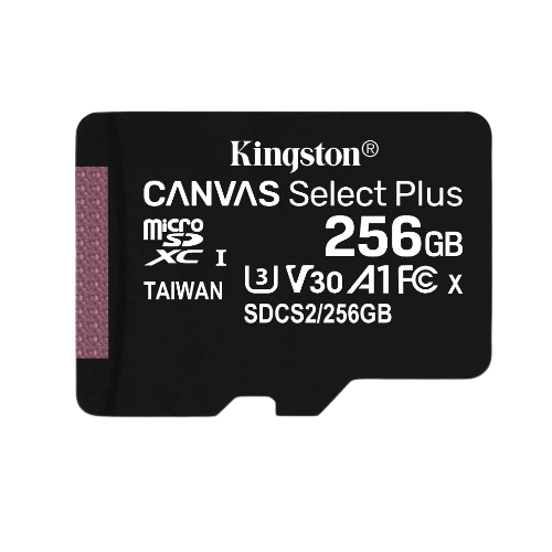 Карта пам'яті microSDXC 256Гб Class 10 (UHS-1) 100Мб/с Kingston Canvas Select Plus Житомир