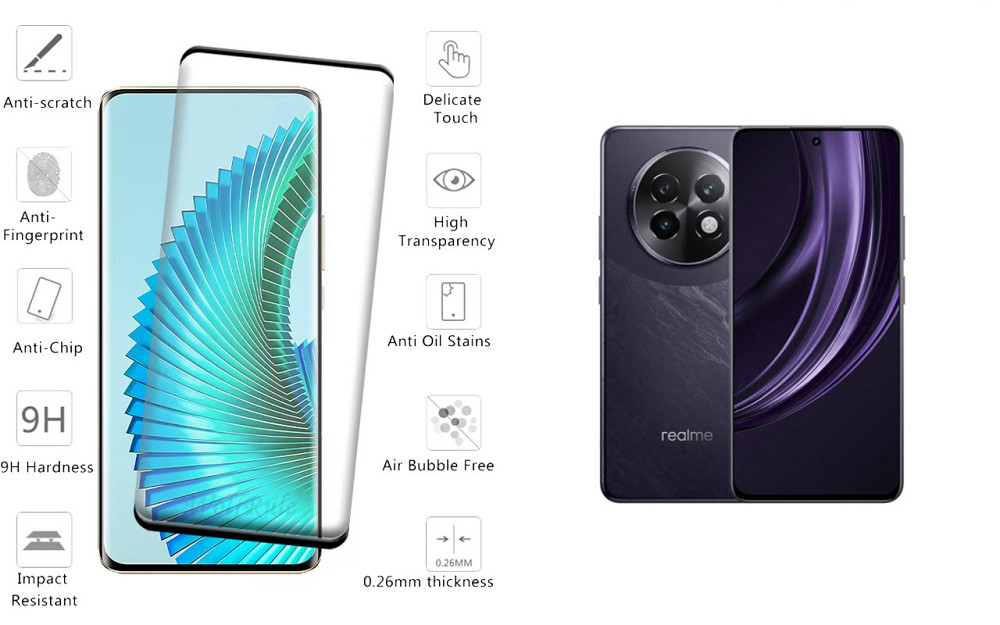 Захисне скло HyperGlass Pro для realme 13 5G, realme 13 Pro+, realme 13 Pro 5G – максимальна чутливість та захист Київ - фото 2
