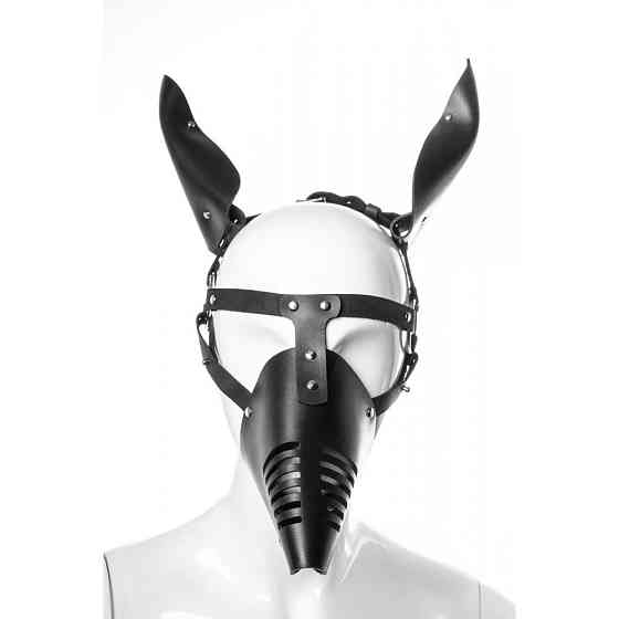 Маска Doberman MLA5 Candy Hero из кожи, ручная работа, черная Sex Aura Киев