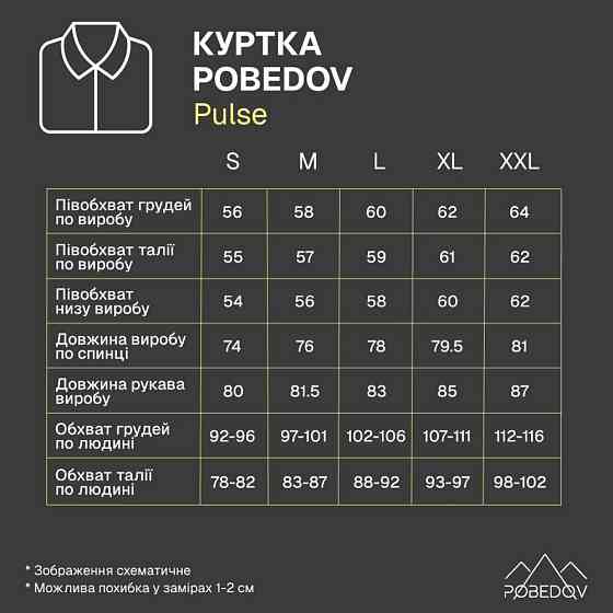 Куртка Pobedov Pulse Темно-серый S OWku3 192Sdge Киев