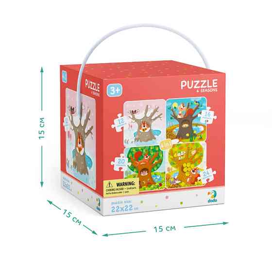 Дитячий набір пазлів "Пори року" DoDo 300125, 4 в 1 Вінниця