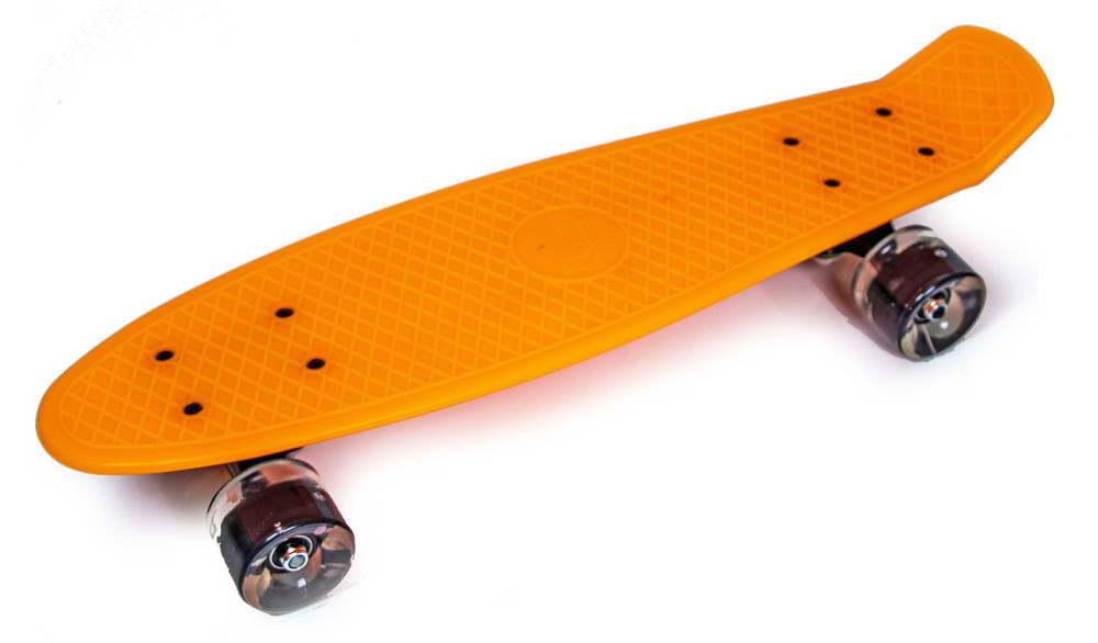 Пенні борд 22 дюйми PENNY. Помаранчевий колір. Колеса світяться Одеса - фото 1