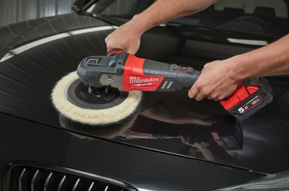 Машина полировальная угловая аккумуляторная MILWAUKEE M18 FAP180-0X, O диска 180мм, (+ полировальная платформа, пылезащитный экран, D Одесса - изображение 6