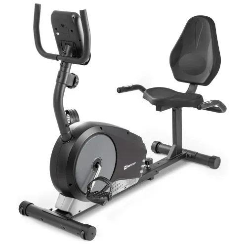 Горизонтальный велотренажер магнитный Hop-Sport 040L Root черно-белый Киев - изображение 2