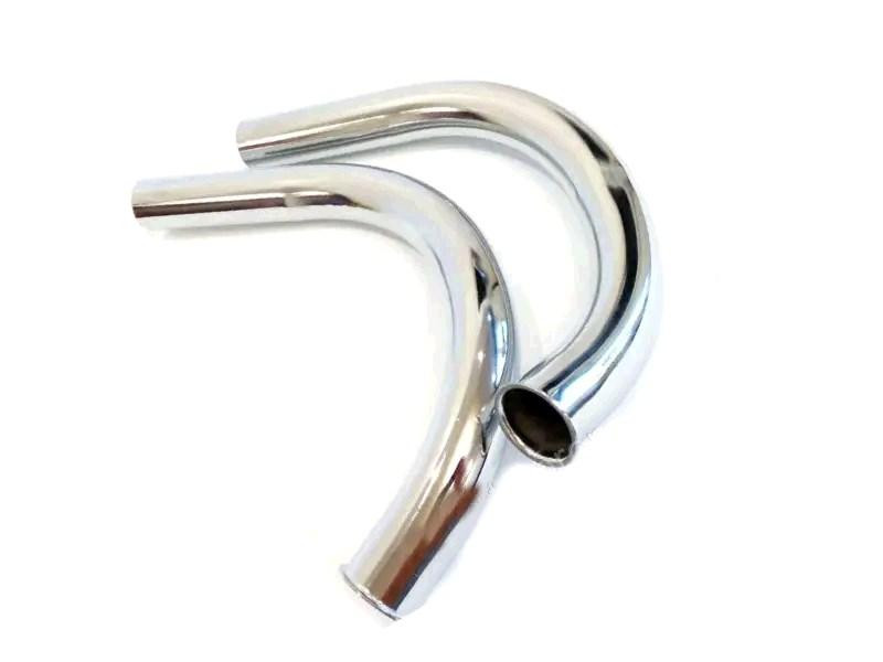 Коліно глушника (пара) (хром) ЯВА 634 6V (Тайвань) Мукачево - фото 1