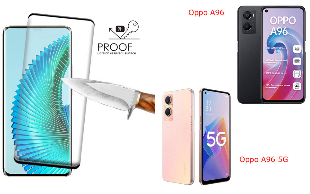 Захисне скло HyperGlass Pro для Oppo A96, Oppo A96 5G – максимальна чутливість та захист Київ - фото 1