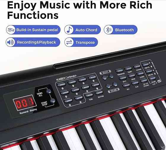 Цифровое пианино Fesley FEP160 (стойка, педаль, пюпитр, наушники) Харьков