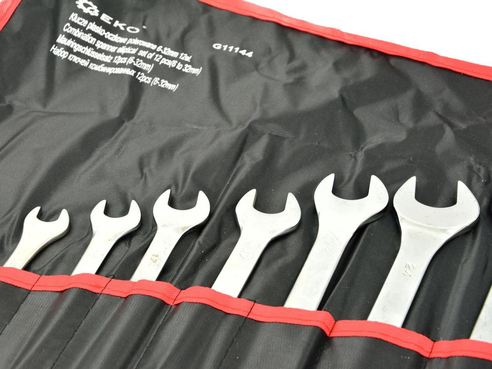 Рожково-накидні ключі "GEKO" поліровані комплект 12 штук (6-32) Киев - изображение 2
