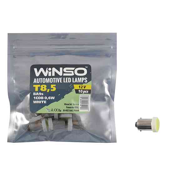 LED автолампа Winso 12V COB T8.5 BA9s, 10шт Київ