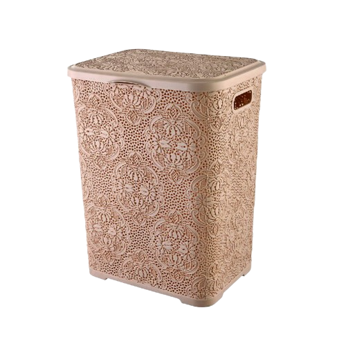 Кошик для білизни 60л 42,5*37*56,3см бежевий Lace ELIF Житомир