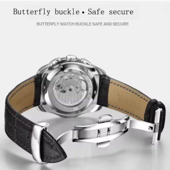 Годинник чоловічий механічний Carnival Genius Prime Silver (2 ремінці) Київ - фото 5