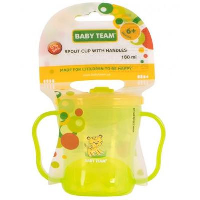 Поїльник-непроливайка Baby Team з ручками і складним носиком 180 мл (5002) Вінниця - фото 2