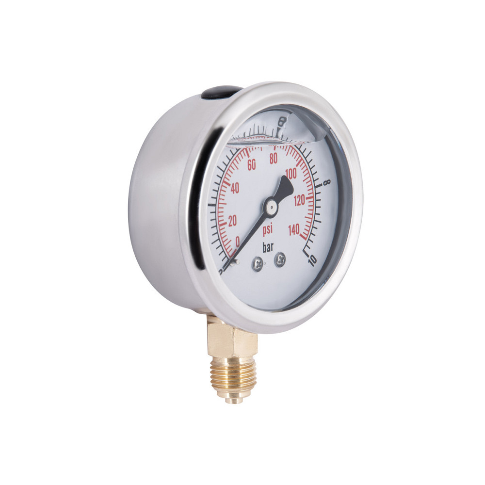 Манометр із гліцерином Thermo Alliance Forte 10 барів, 1/4"Н, нижнє під'єднання TAF170G10B Київ - фото 10