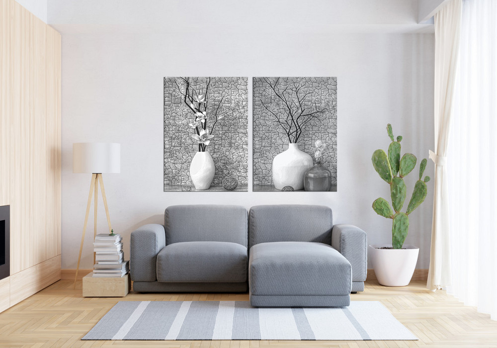 Модульная картина в гостиную / спальню  Квіти у вазі   TLV-2_009 70x102 см Київ - фото 3