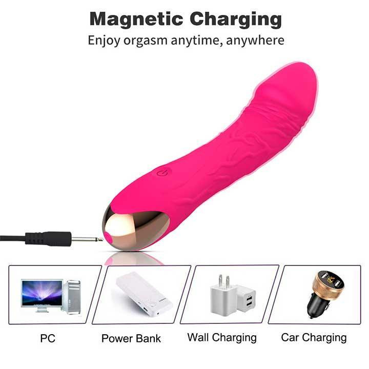 Вібратор для стимуляції точки G "Dibe" 20 режимів вібрації Червоний Вінниця - фото 7