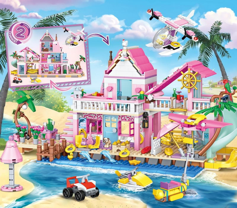 Конструктор Chaobao Пляжная вилла, 1040 деталь Киев - изображение 4