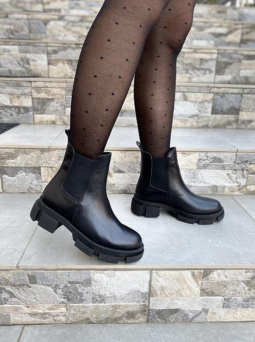 Черевики жіночі GREMMY чорні натуральна шкіра висота 13 см розмір 35-40 (604) Коломыя - изображение 3