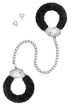 Поножи Fetish Tentation Adjustable metal and fur ankle cuffs Sex Aura Київ