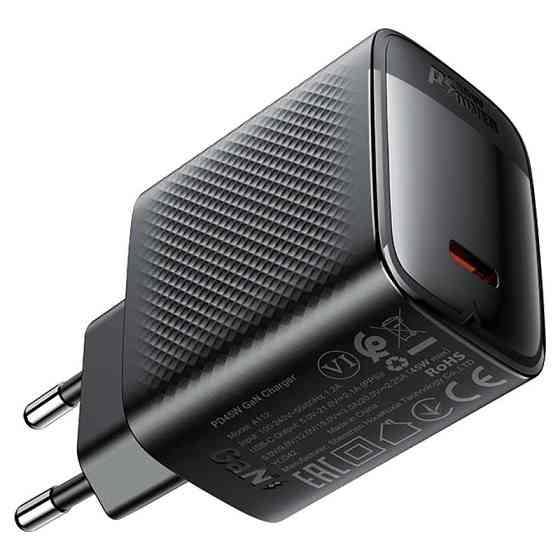 Мережевий зарядний пристрій ACEFAST A112 PD45W GaN single USB-C charger (EU) Black Одеса