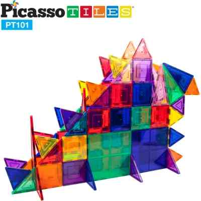 Конструктор Picasso магнітний Tiles Magnetic Building Blocks 101 деталь (817338022402) Вінниця