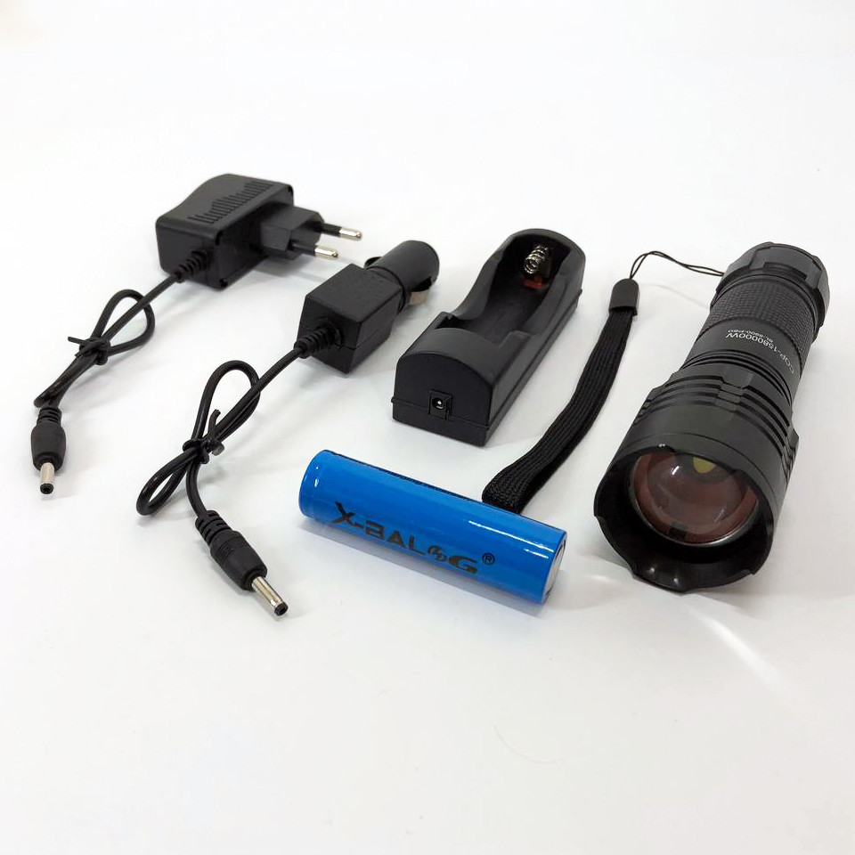 Усиленный ручной фонарик Bailong BL-8900-P50, Ручной фонарь с двумя режимами работы UG-81 Львов - изображение 15